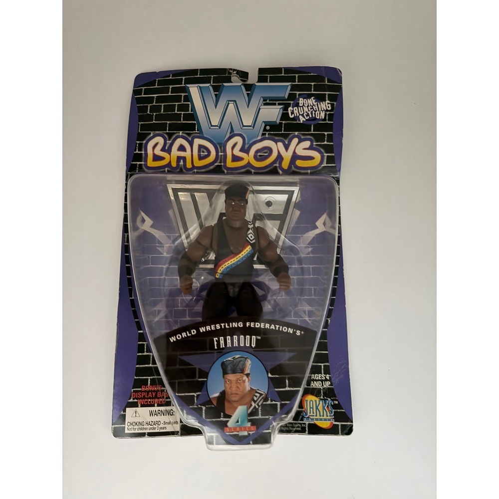 WWF WWE BAD BOYS FAROOQ ACTION FIGURE Jakks‎ Pacific 1997